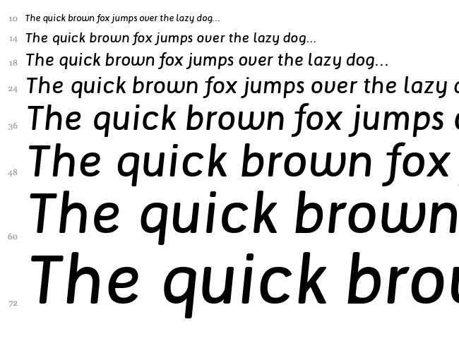 Tellural font waterfall